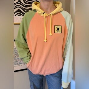 Teddy Fresh Pastel Color Block Hoodie